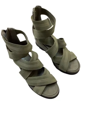 Sandals Heels Wedge By Sorel In Green, Size: 8