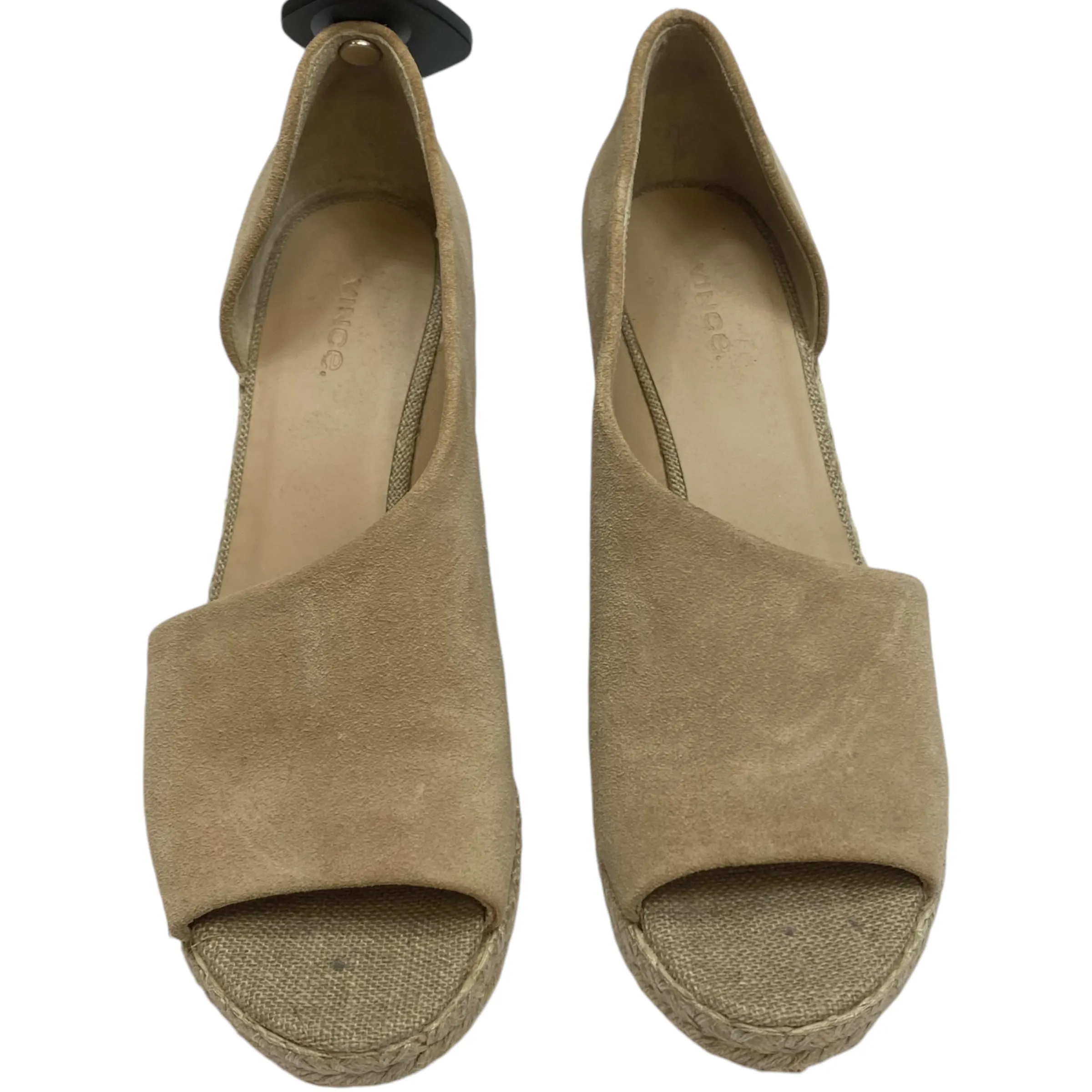 Sandals Heels Wedge By Vince In Tan, Size: 9