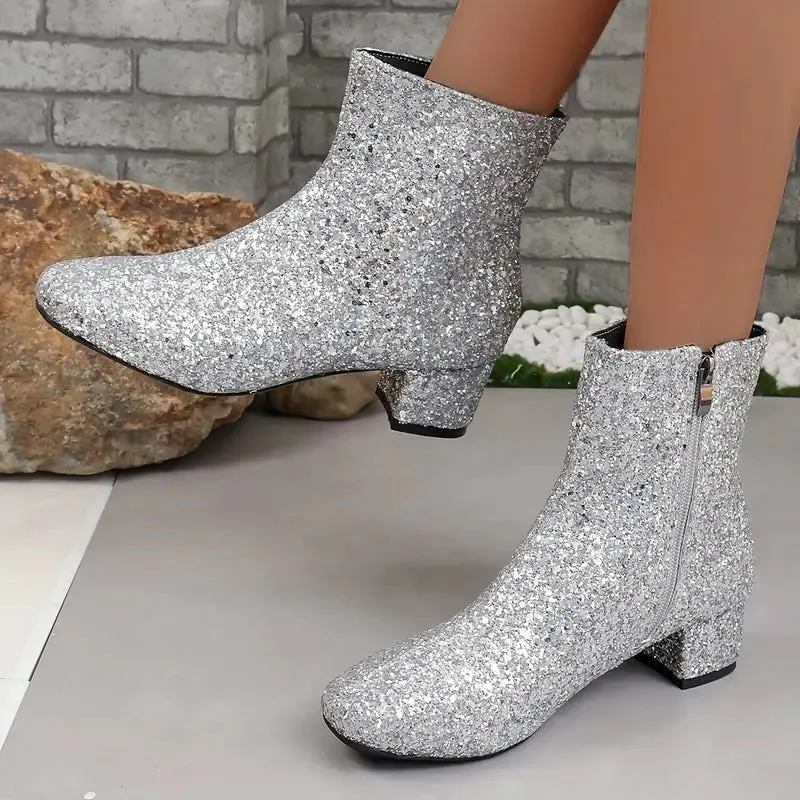Sequin Party Boots