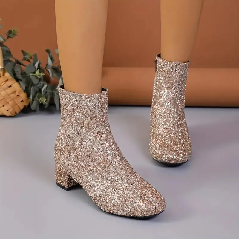 Sequin Party Boots