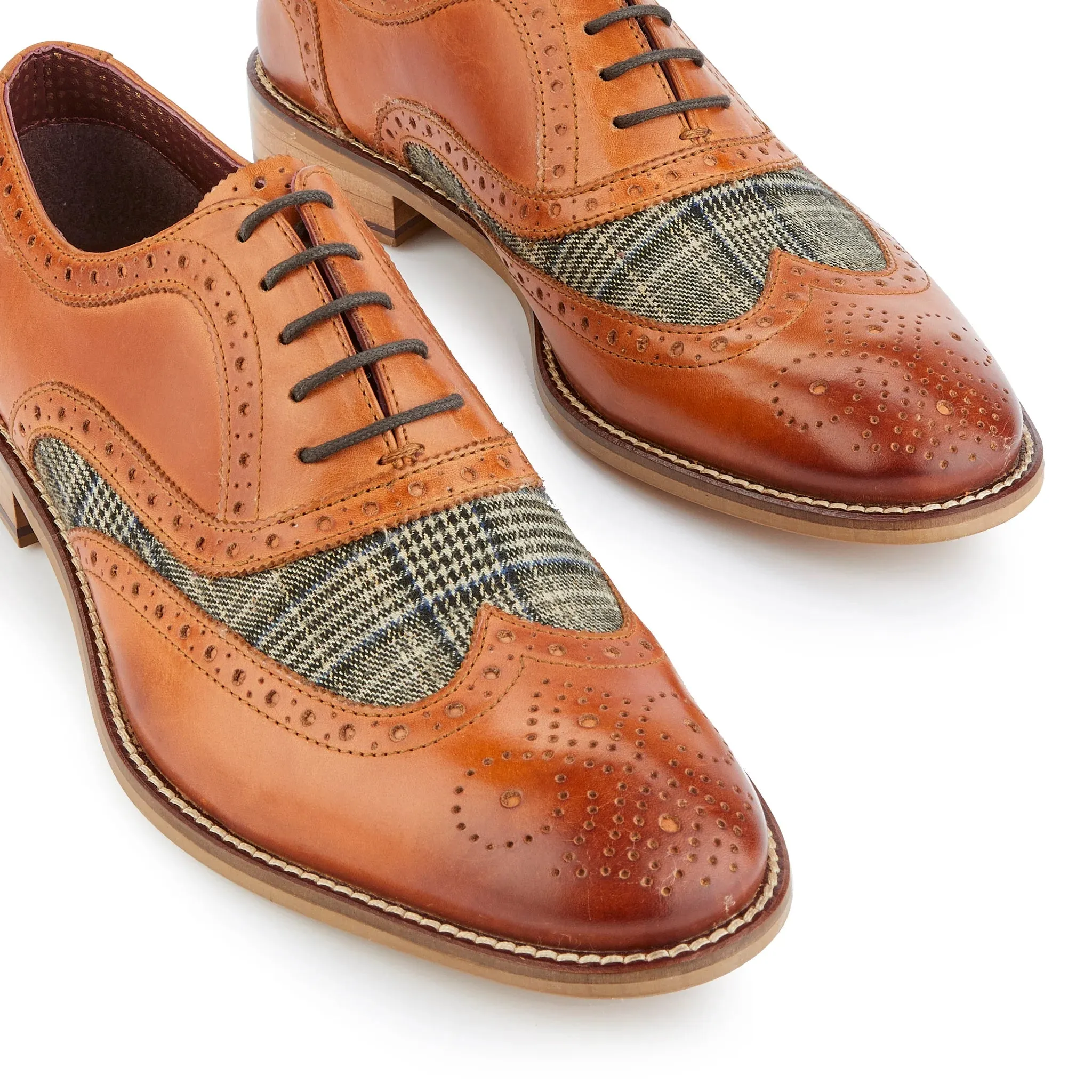 Shelby Oxford Tan / Tweed