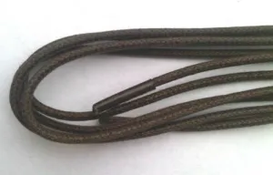 Shoe Laces Brown 80cm Fine Round Thin 31 Inch Dress Shoes Waxy Shoelaces Waxed