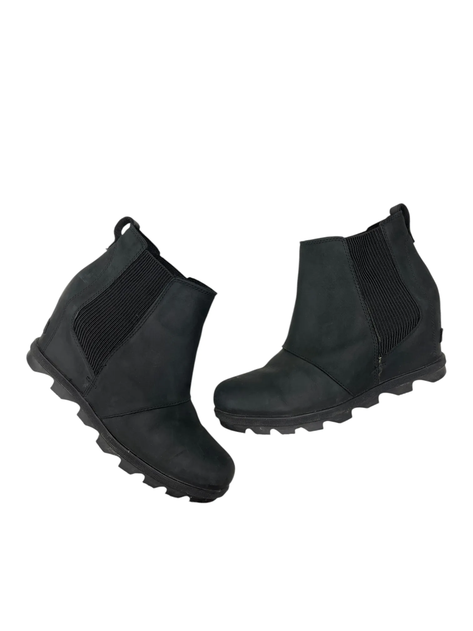 Shoes Heels Wedge By Sorel In Black, Size: 10