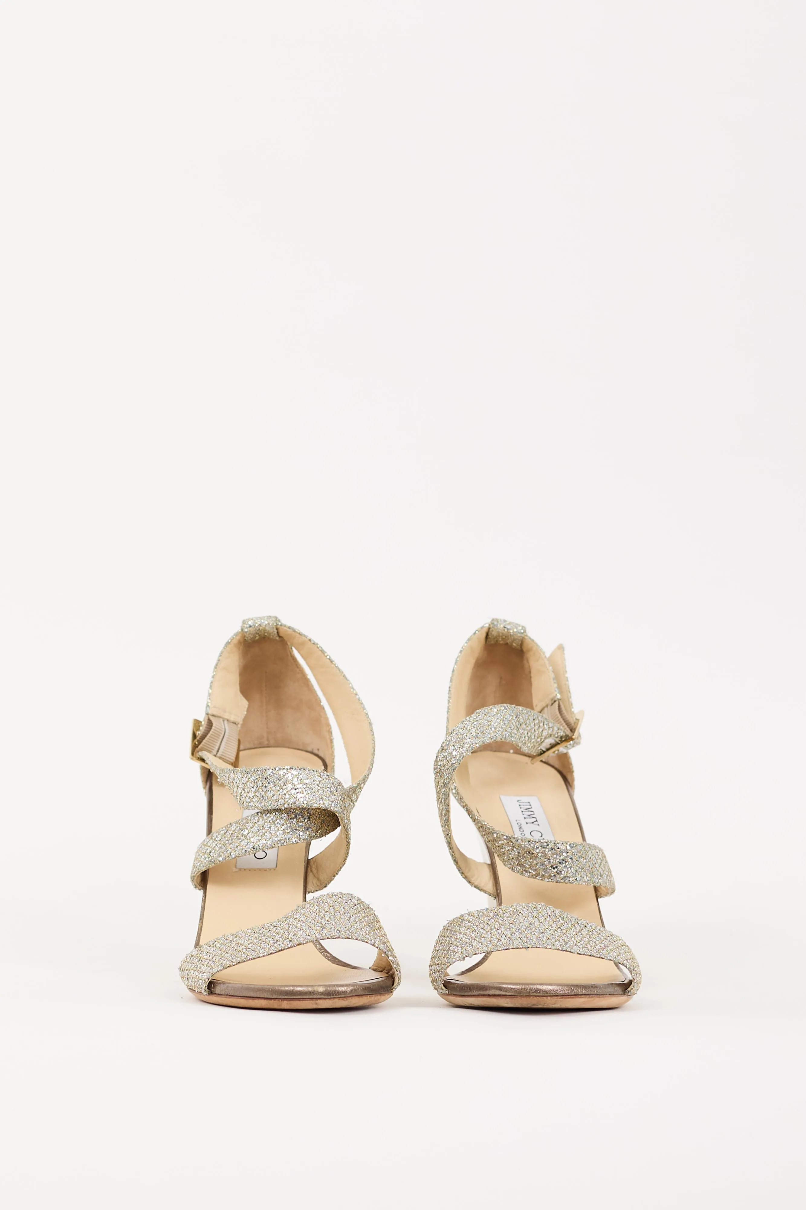 Silver & Gold Glitter Fearne Wedge