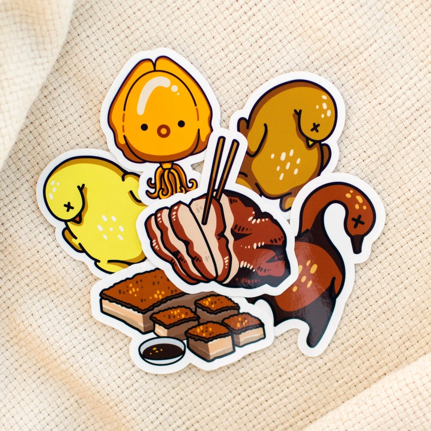 Siu Mei (Roasted Meats) Vinyl Sticker Set