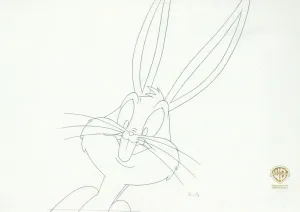 Space Jam Original Production Drawing: Bugs Bunny