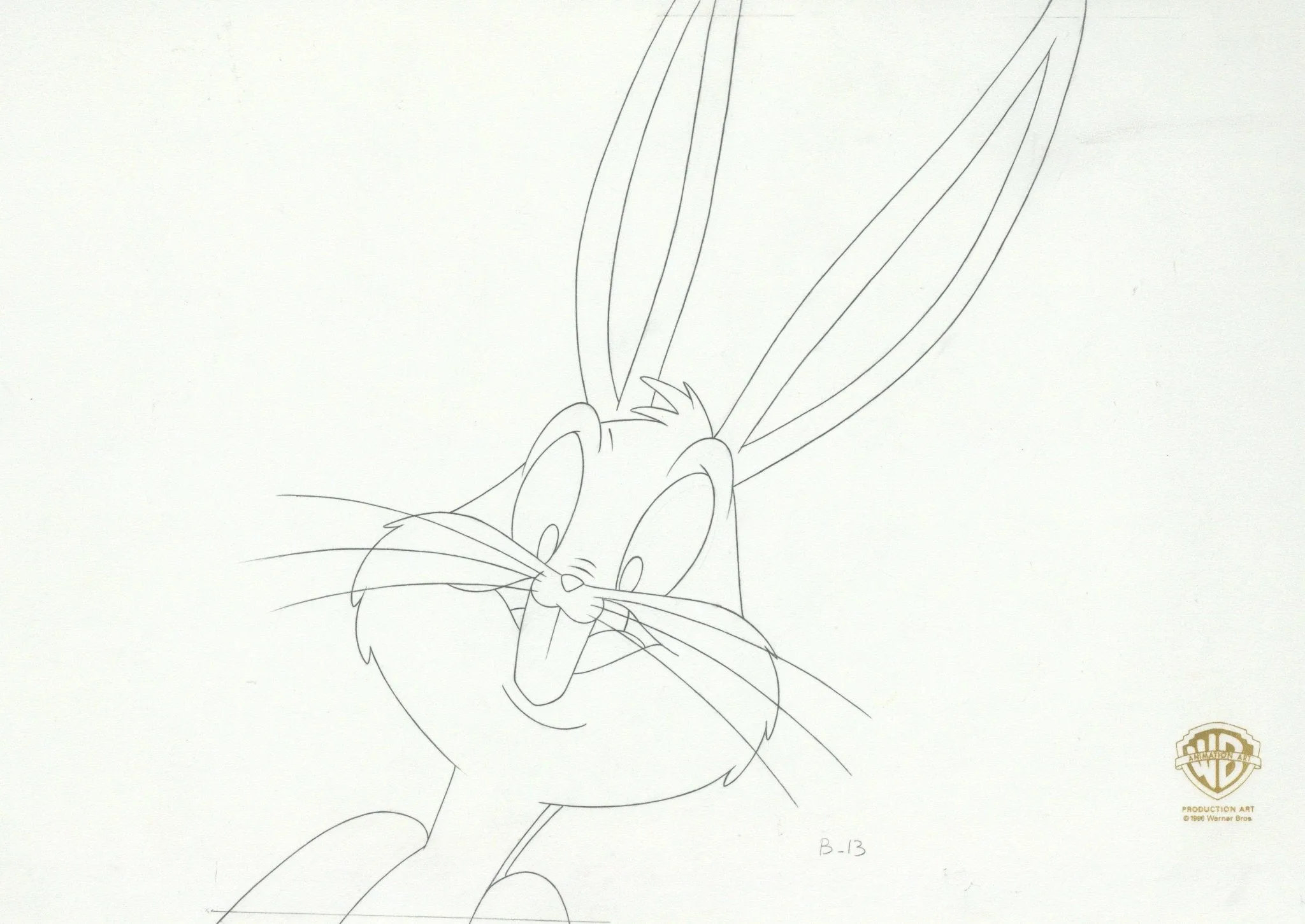 Space Jam Original Production Drawing: Bugs Bunny