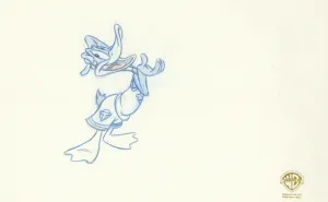 Space Jam Original Production Drawing: Daffy Duck
