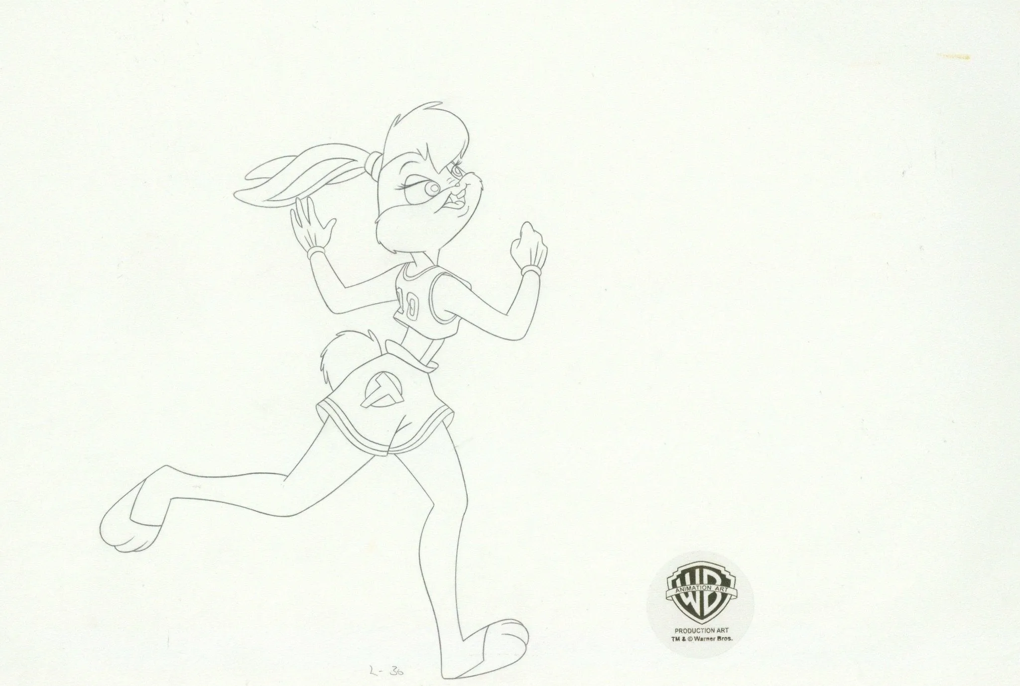Space Jam Original Production Drawing:  Lola Bunny