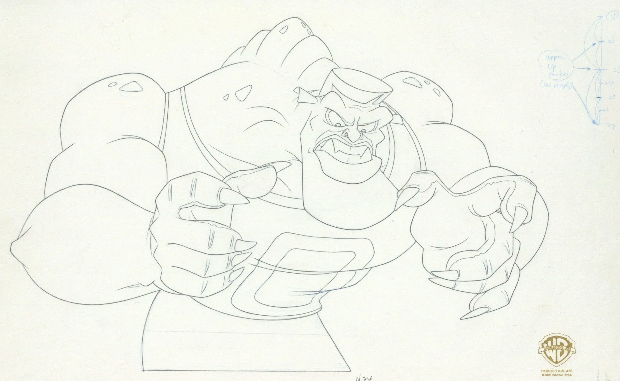 Space Jam Original Production Drawing: Monstar Bang