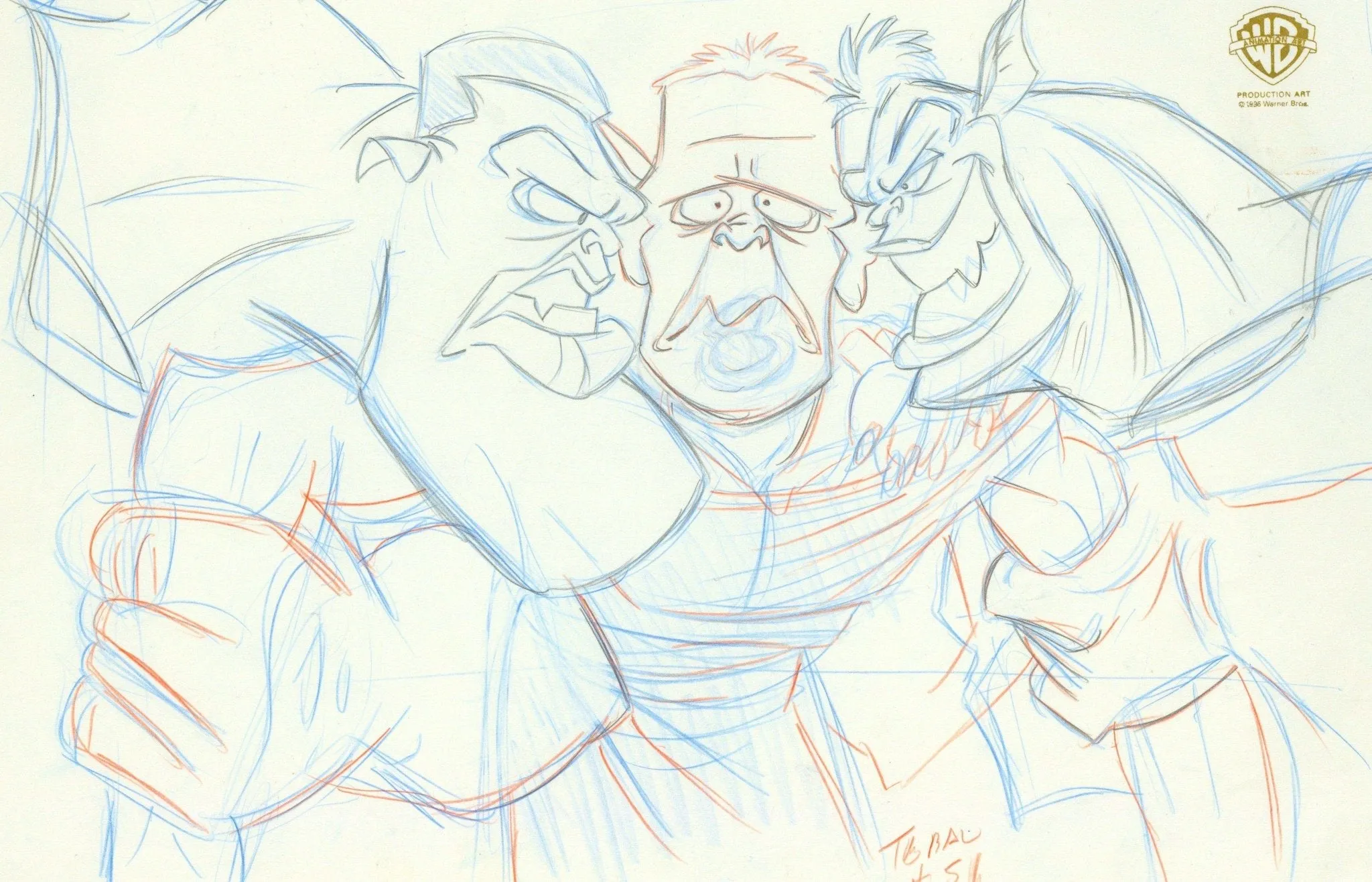 Space Jam Original Production Drawing: Monstars