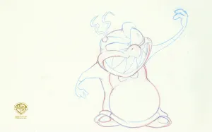 Space Jam Original Production Drawing: Nerdluck Pound