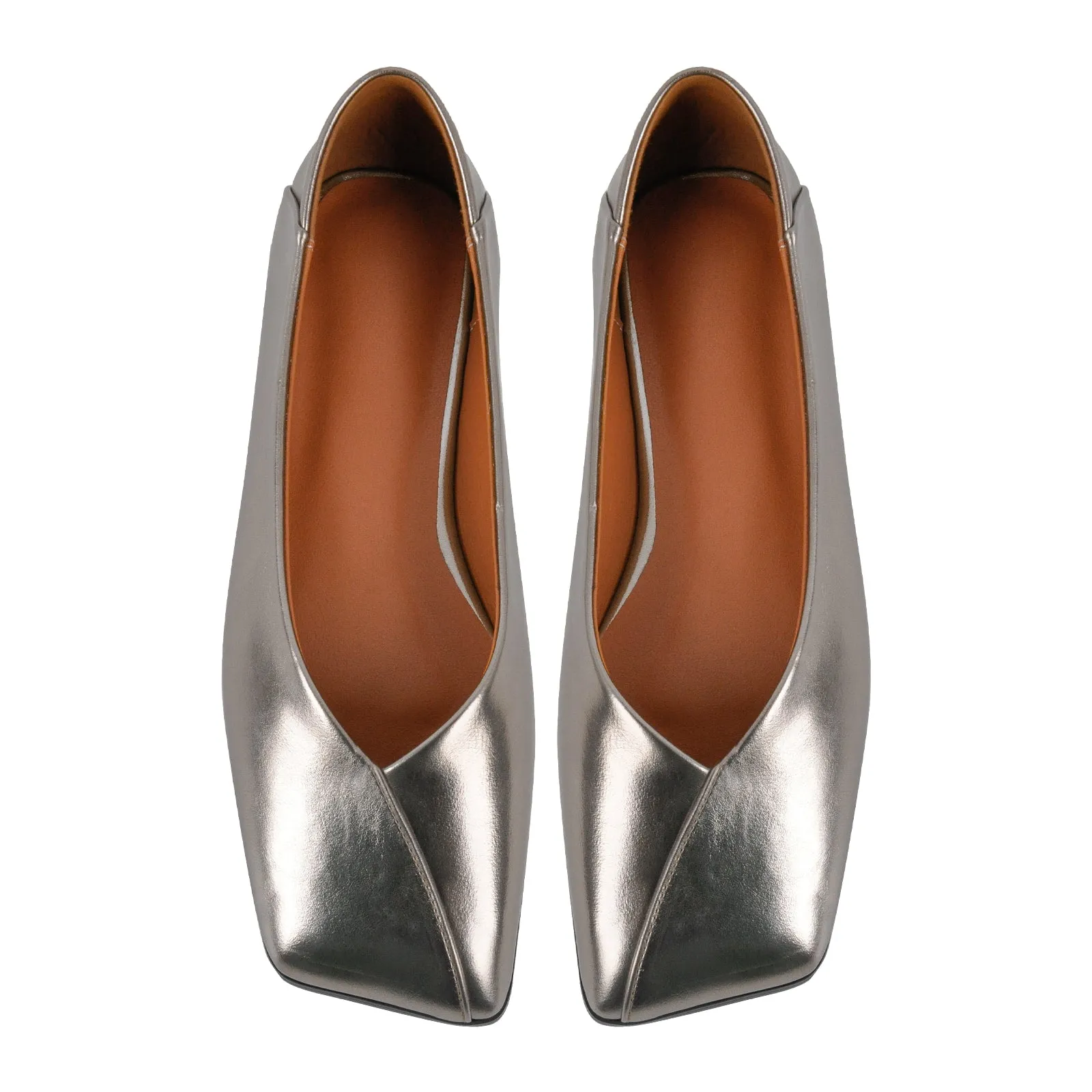 Square Toe Slip-on Flats