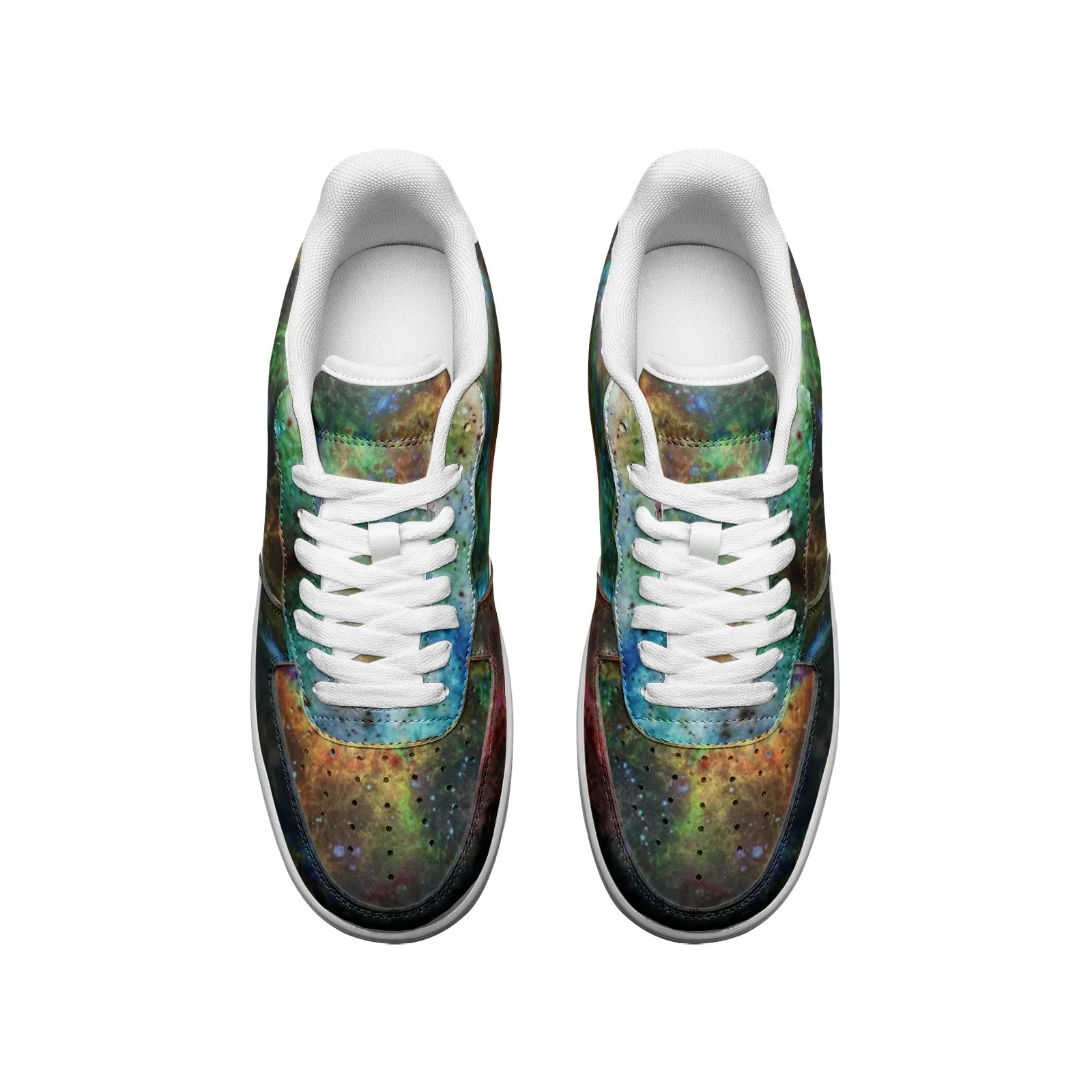 Supernova Full-Style Psychedelic Platform Sneakers