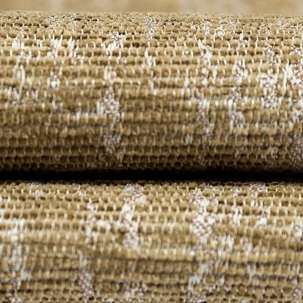 Textured Chenille Beige Cream Fabric