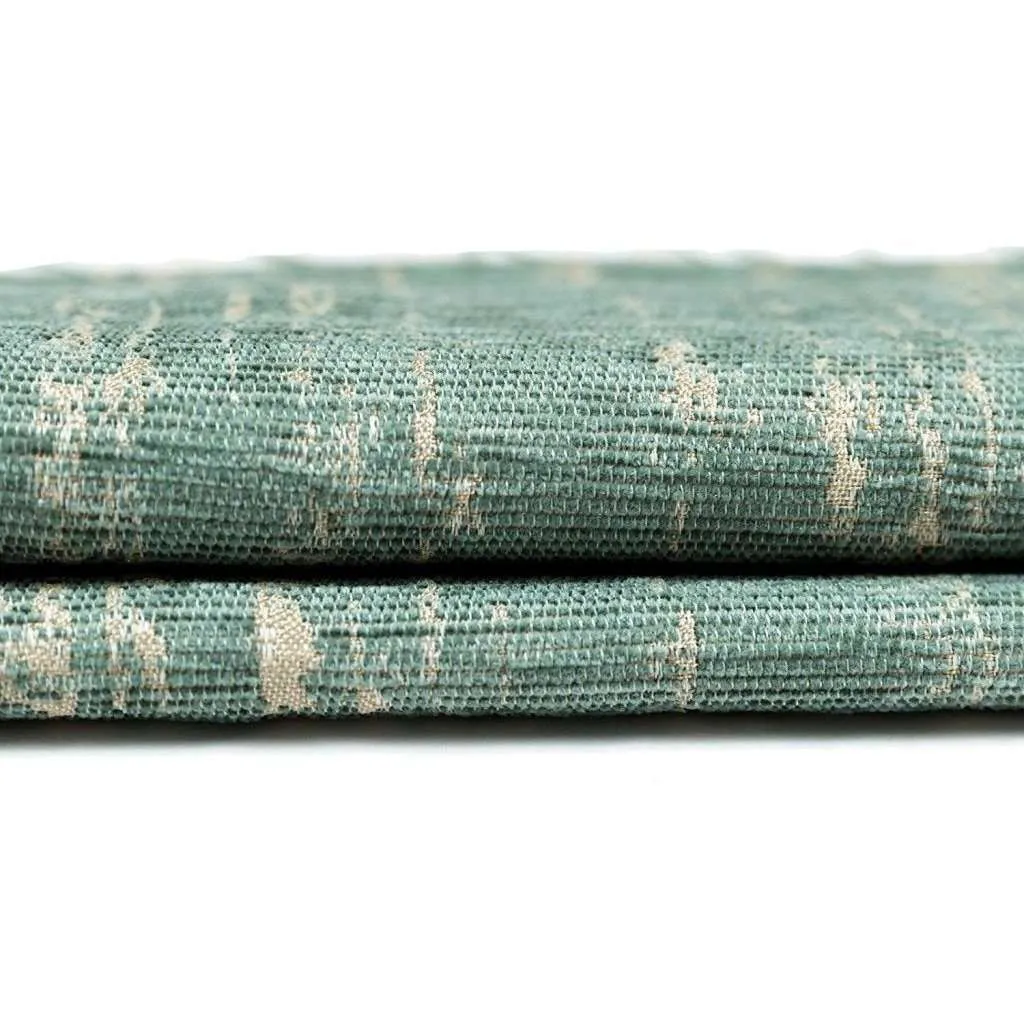 Textured Chenille Duck Egg Blue Fabric