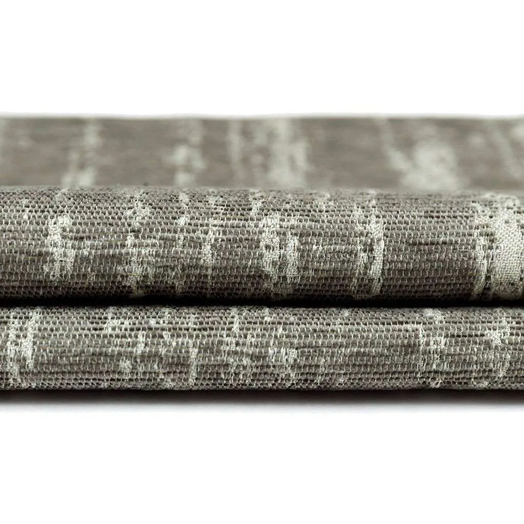 Textured Chenille Silver Grey Fabric