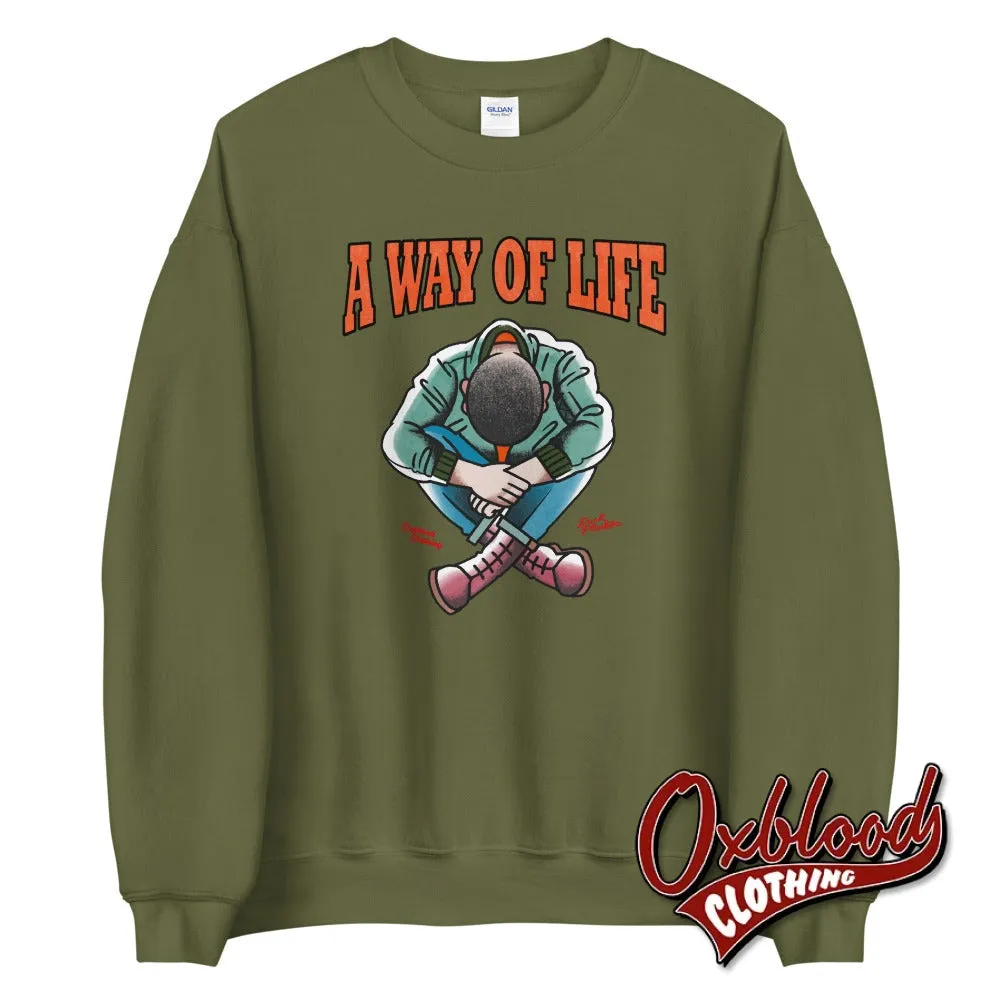 Traditional Skinhead A Way Of Life Sweatshirt - Mr Duck Plunkett