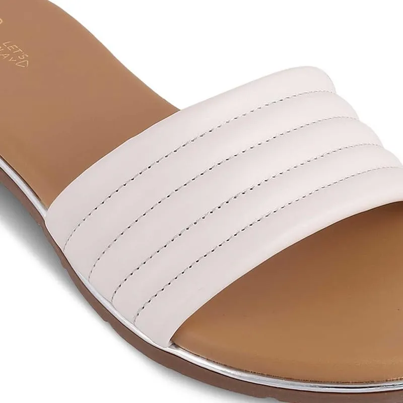 tresmode 240-SHAR WHITE SMART CASUAL FLATS EU/40 UK/7