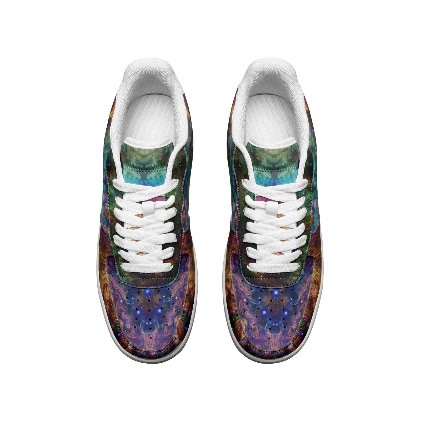 Unitas Full-Style Psychedelic Platform Sneakers