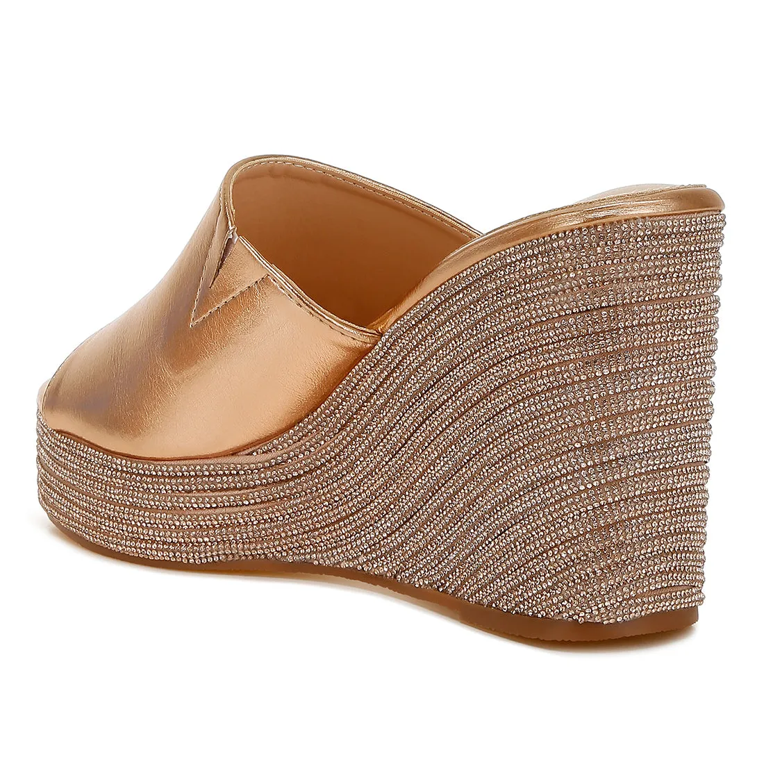 Wedge Heel Peep Toe Sandals