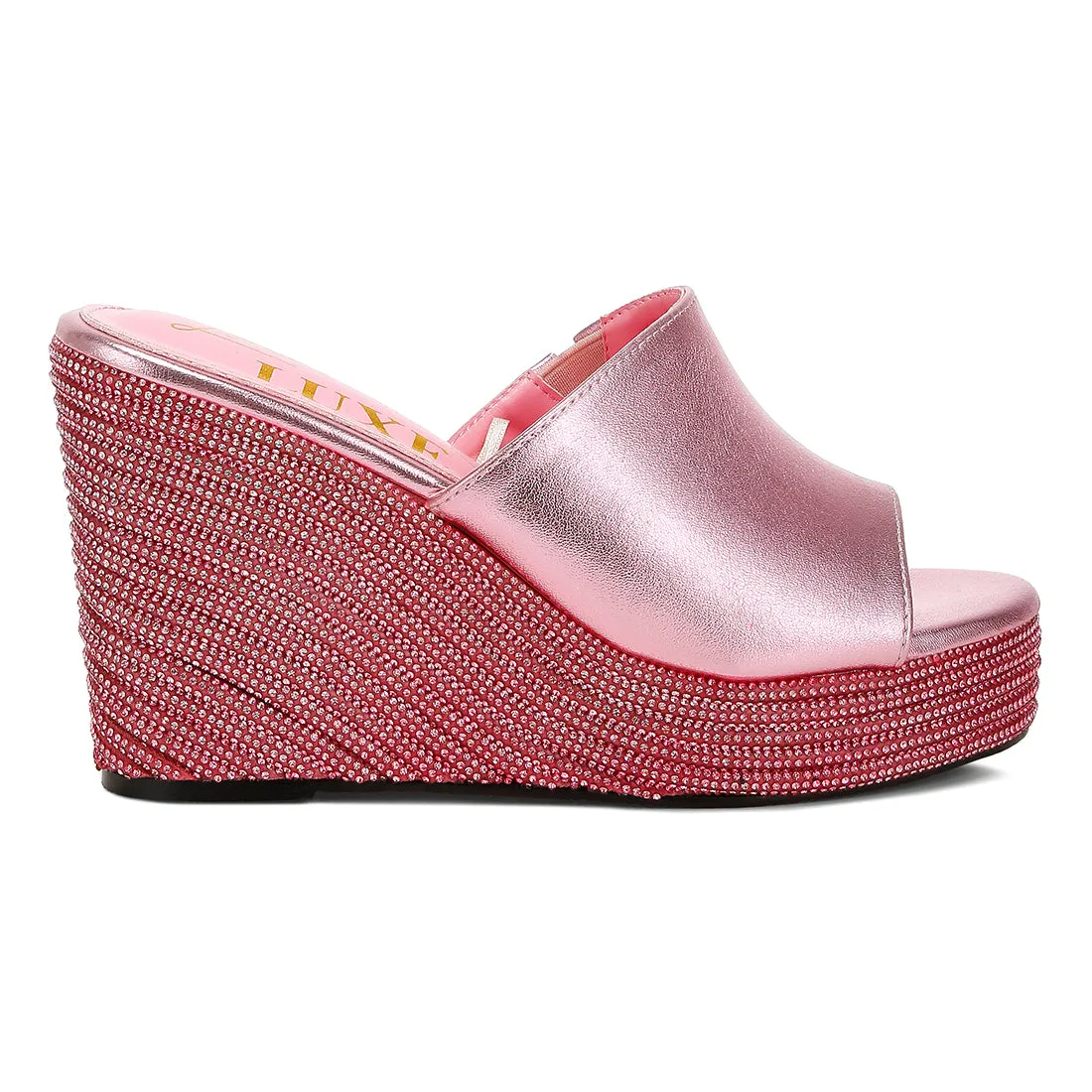 Wedge Heel Peep Toe Sandals