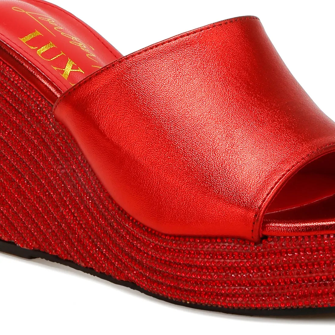 Wedge Heel Peep Toe Sandals
