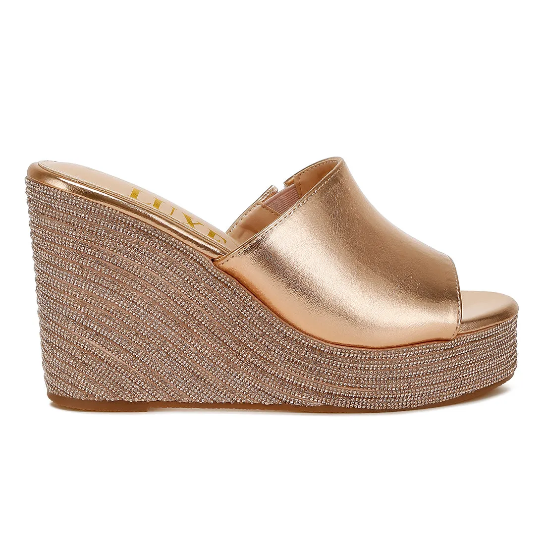 Wedge Heel Peep Toe Sandals