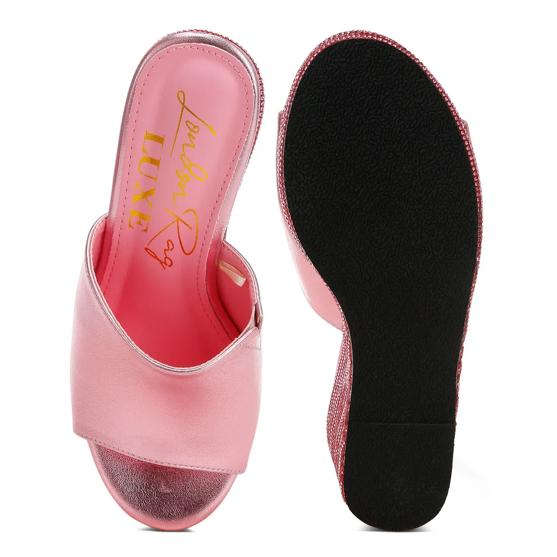 Wedge Heel Peep Toe Sandals
