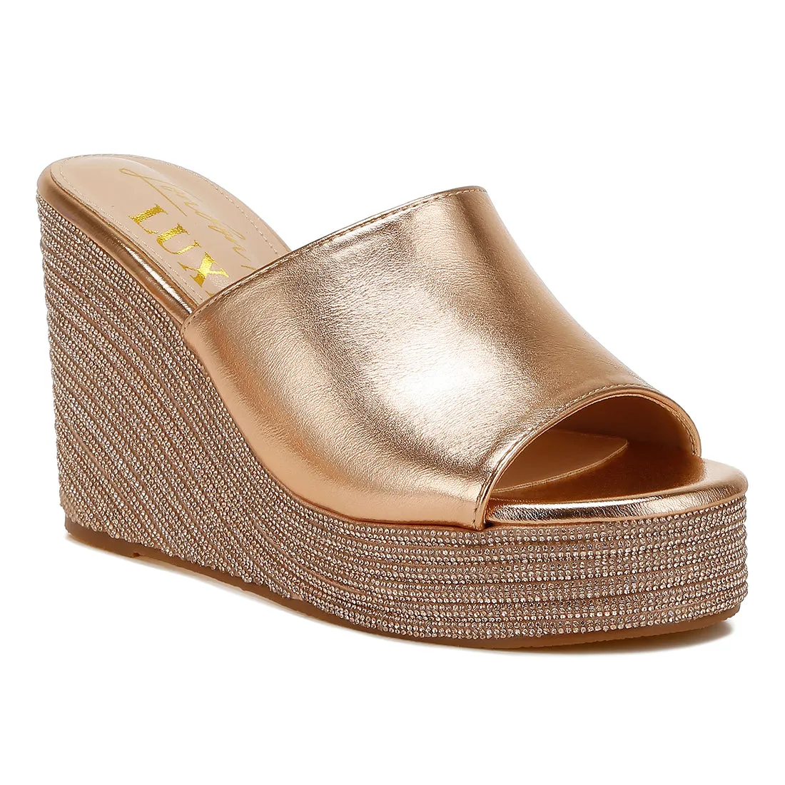Wedge Heel Peep Toe Sandals