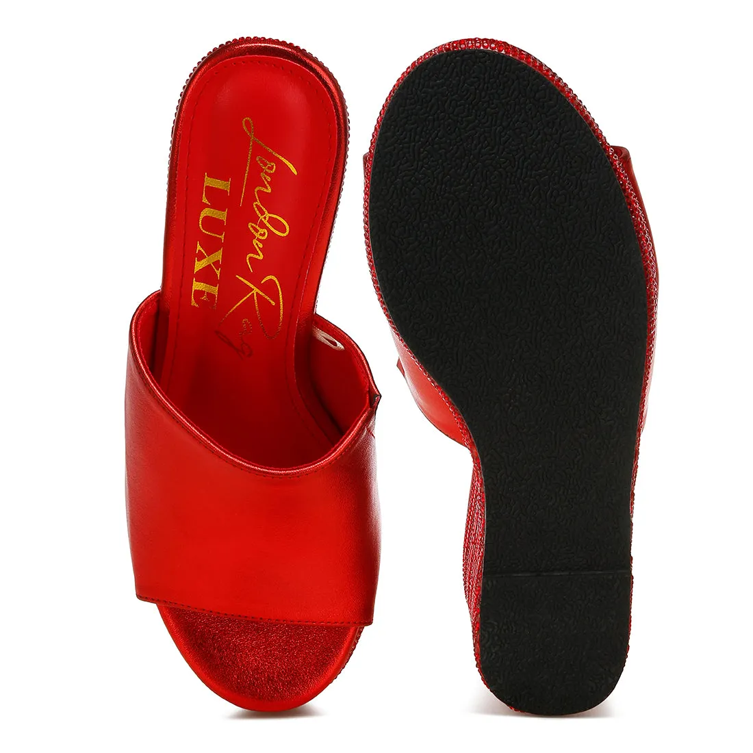 Wedge Heel Peep Toe Sandals