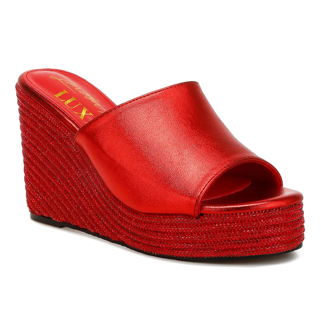 Wedge Heel Peep Toe Sandals