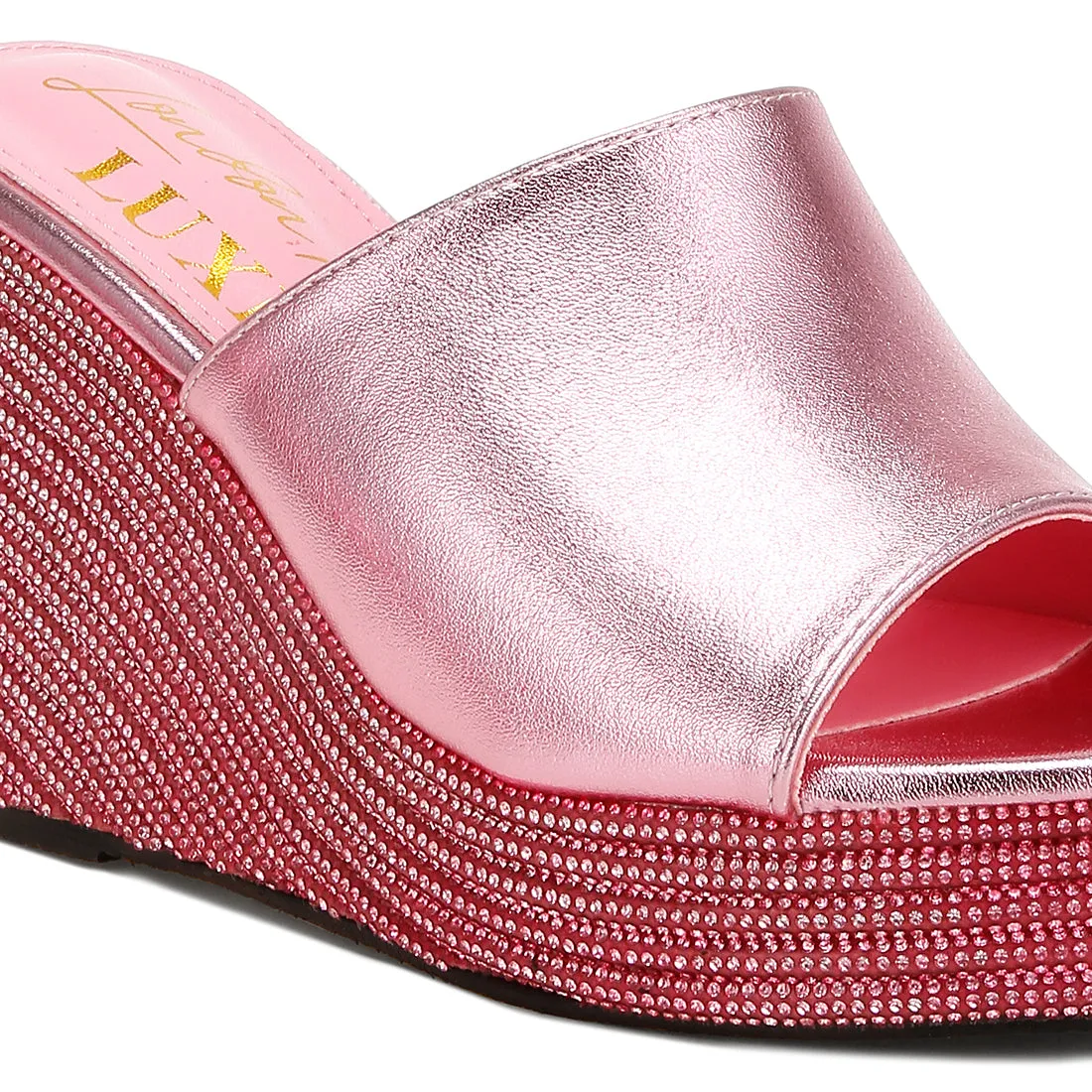 Wedge Heel Peep Toe Sandals