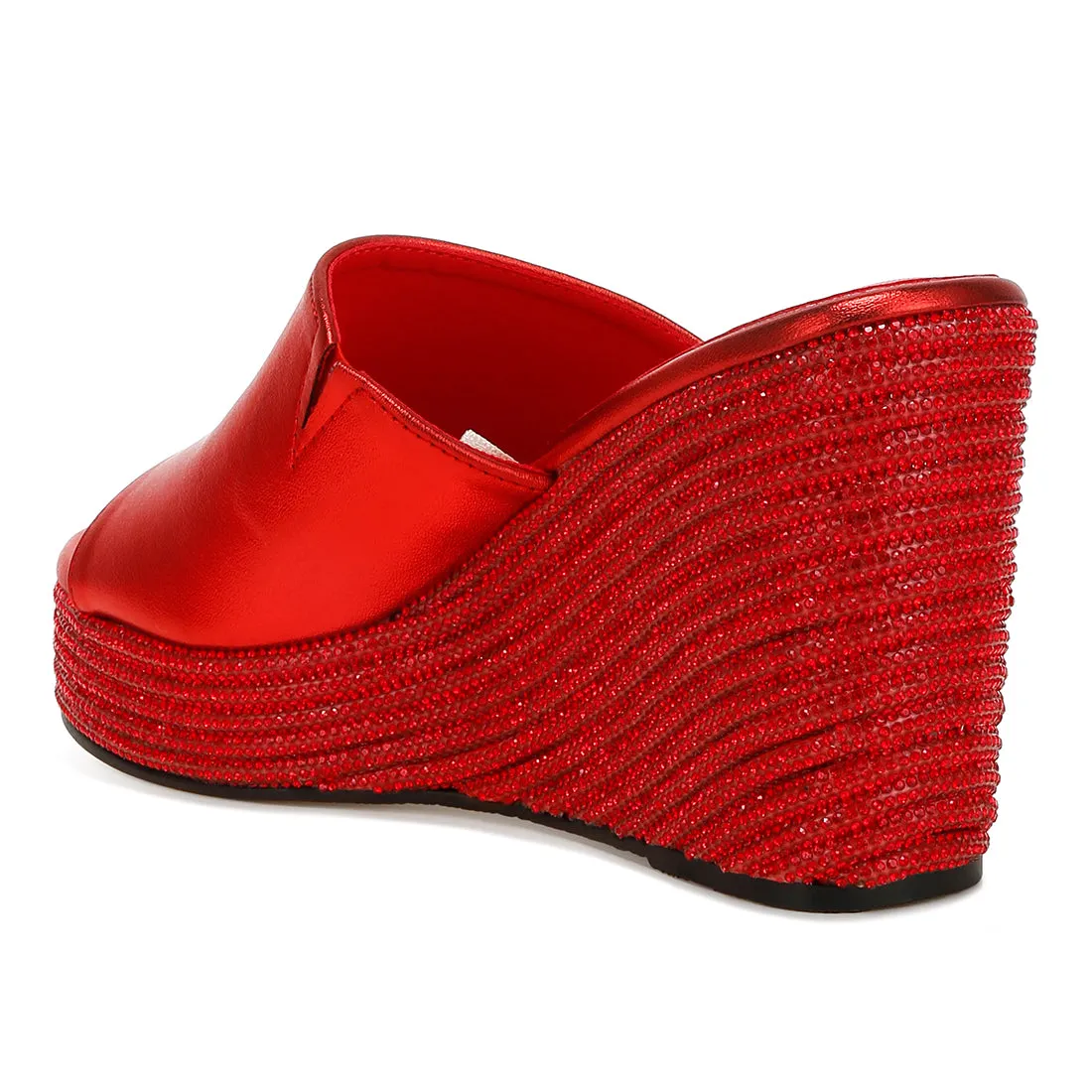 Wedge Heel Peep Toe Sandals