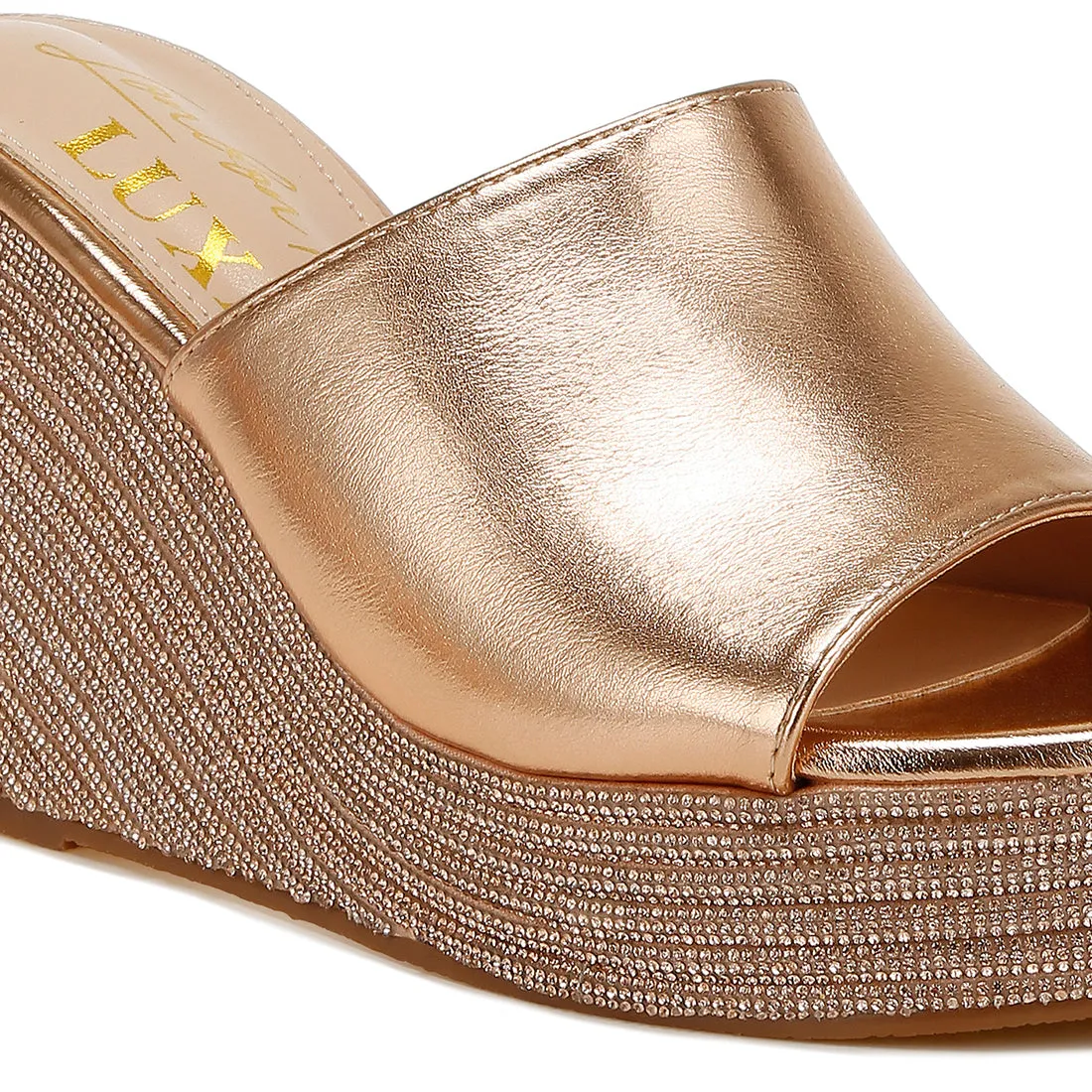 Wedge Heel Peep Toe Sandals