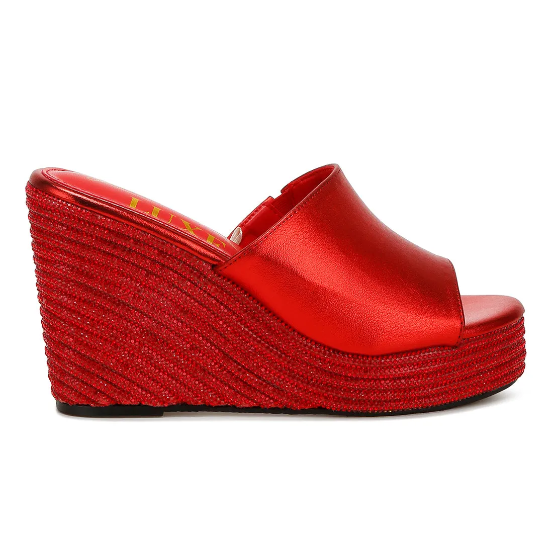Wedge Heel Peep Toe Sandals