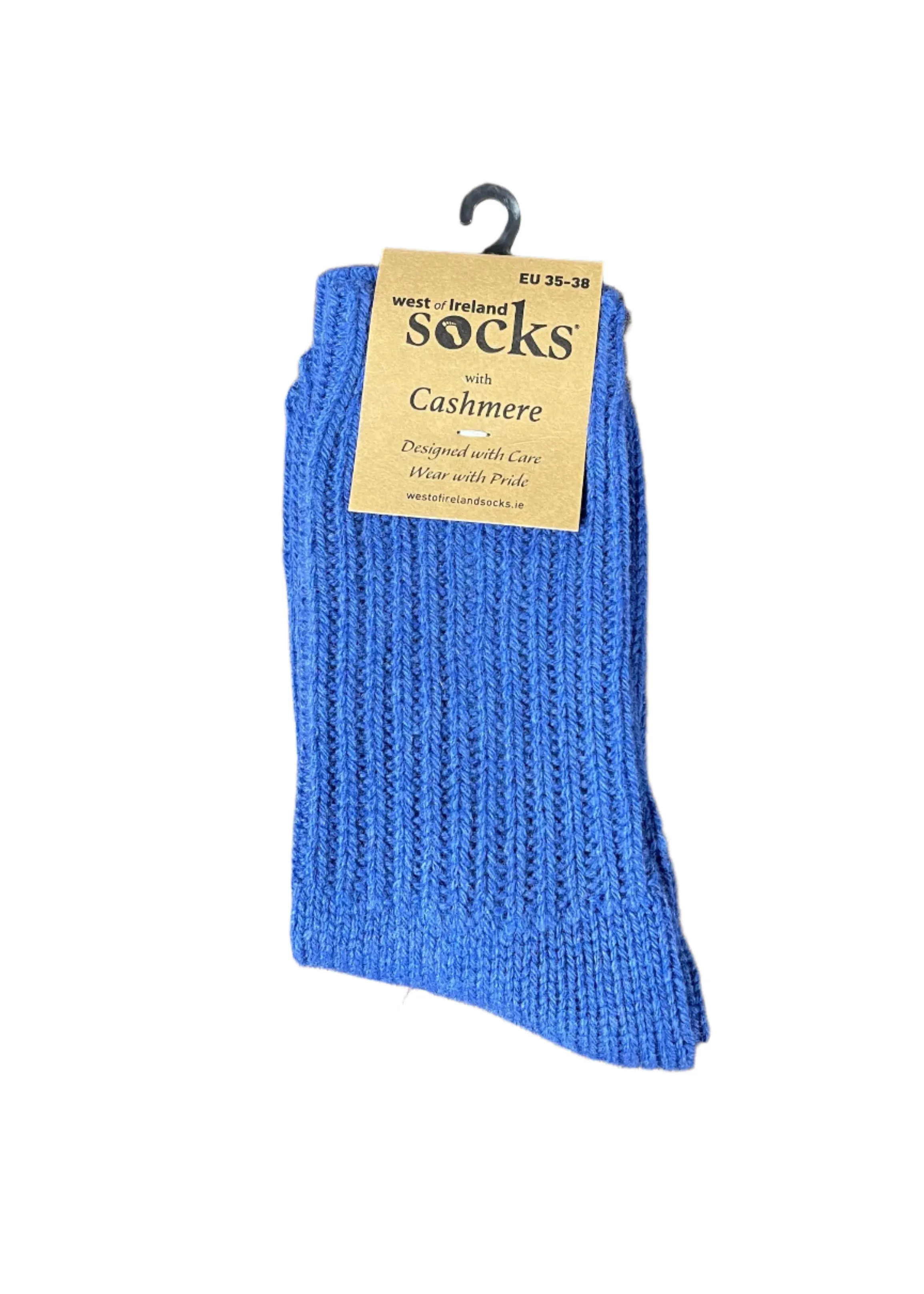 West of Ireland Cashmere Socks | Blue