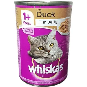 WHISKAS DUCK IN JELLY 1  390G TIN