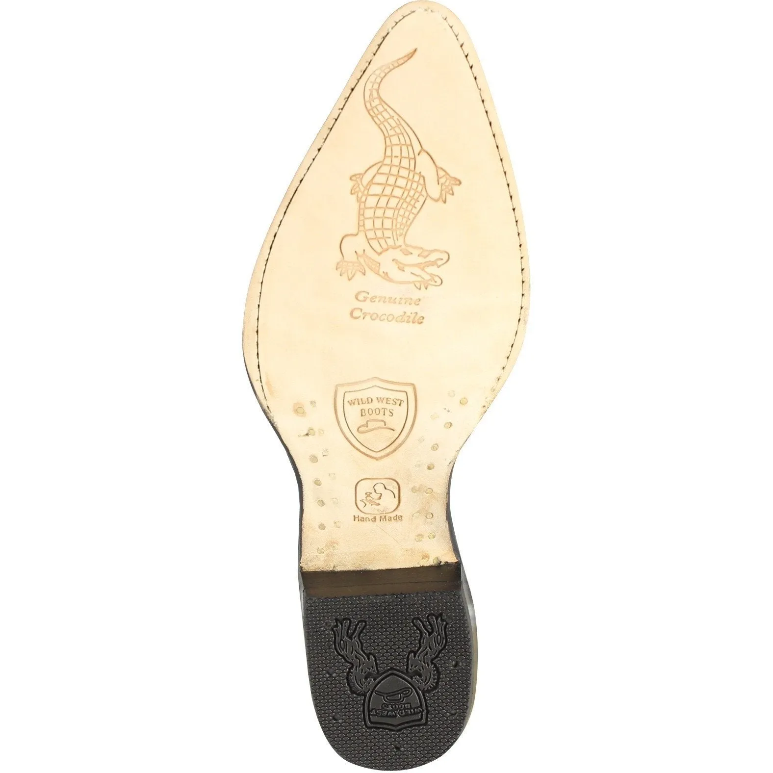 Wild West Boots #2990128 Men's | Color White | Men's Wild West Caiman Tail J Toe Boots Handcrafted