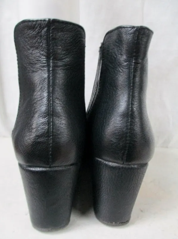 Womens BCBGeneration KAROL Wedge Ankle Bootie BLACK 9.5 BOOT High Heel