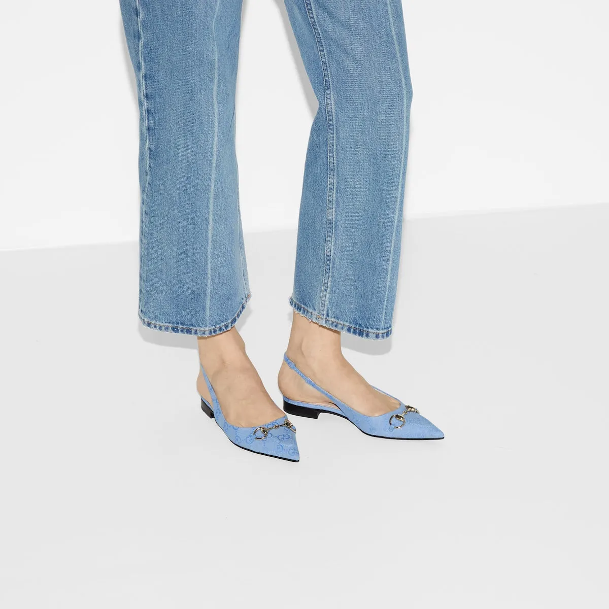 Women's slingback canvas ballet flat