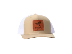 Wood Duck Leather Patch Trucker Hat | East Coast Waterfowl