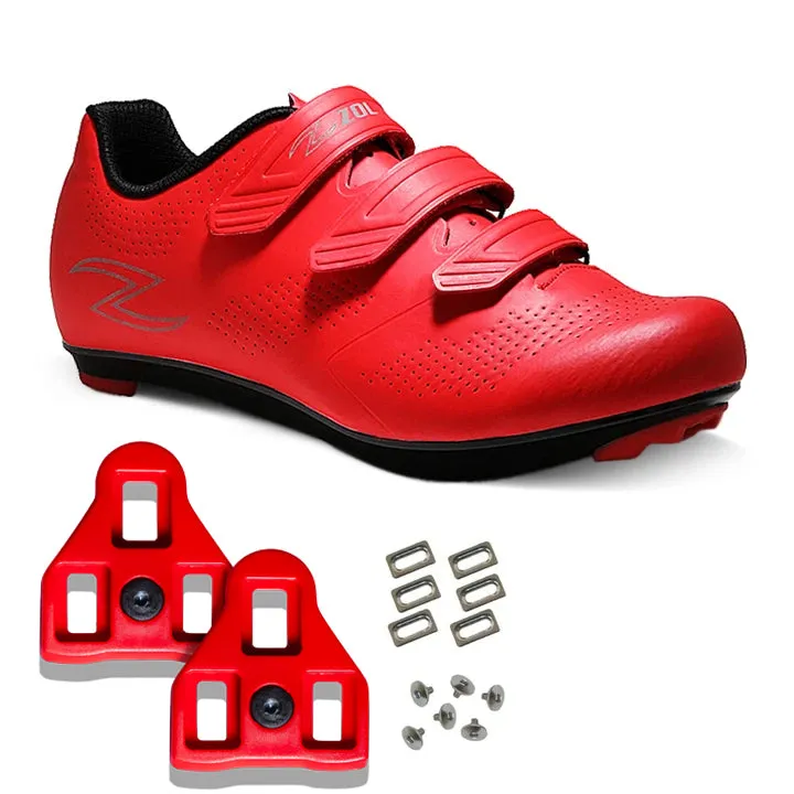 Zol Fondo Road cycling Shoes with 6-Degree Delta Look Cleats Included Compatible with Peloton